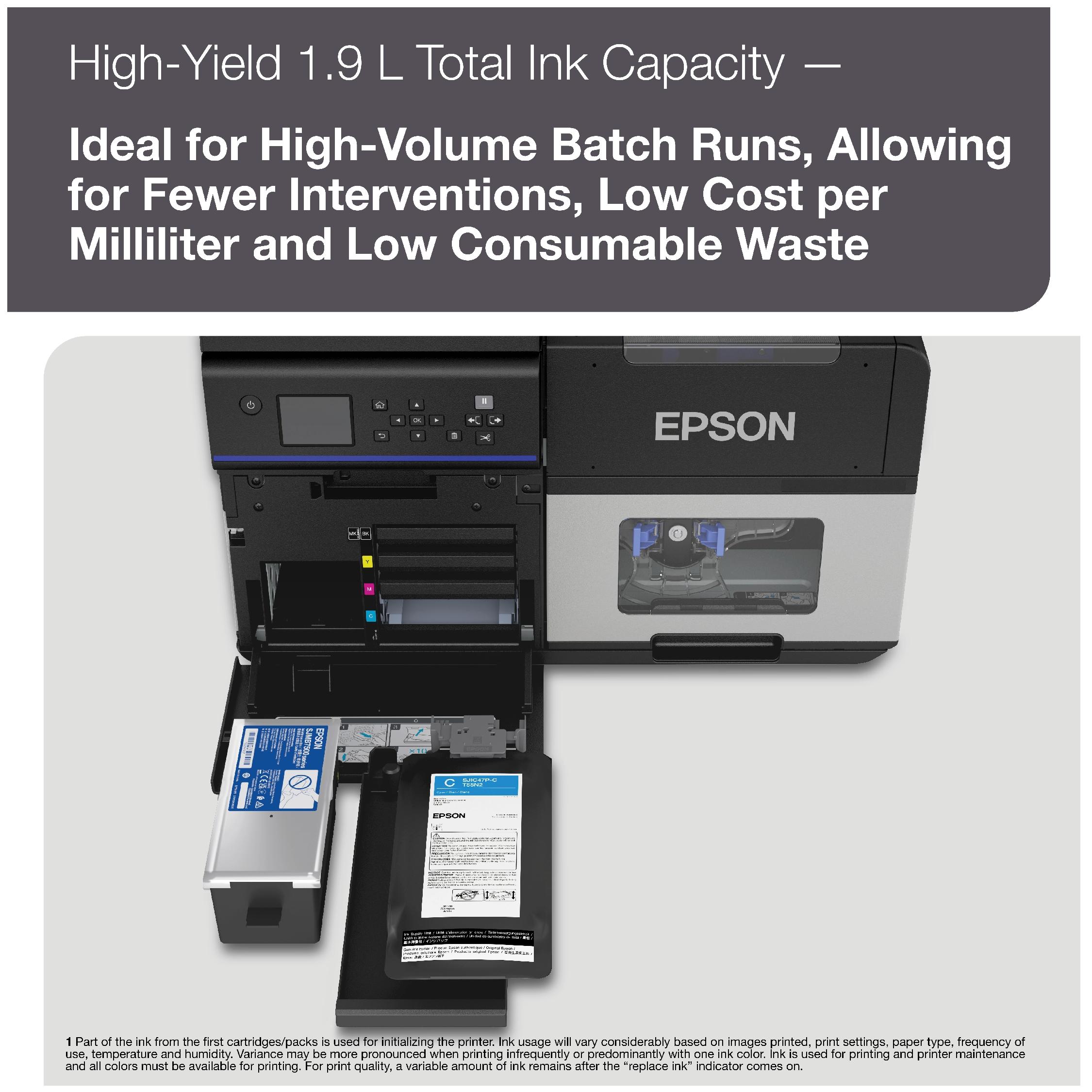 epson ip4500 - high yield total ink capacity