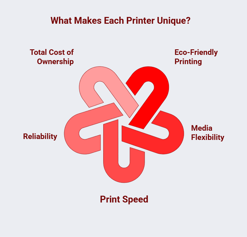 Infographic of What Makes Each Printer Unique Infographic of What Makes Each Printer Unique