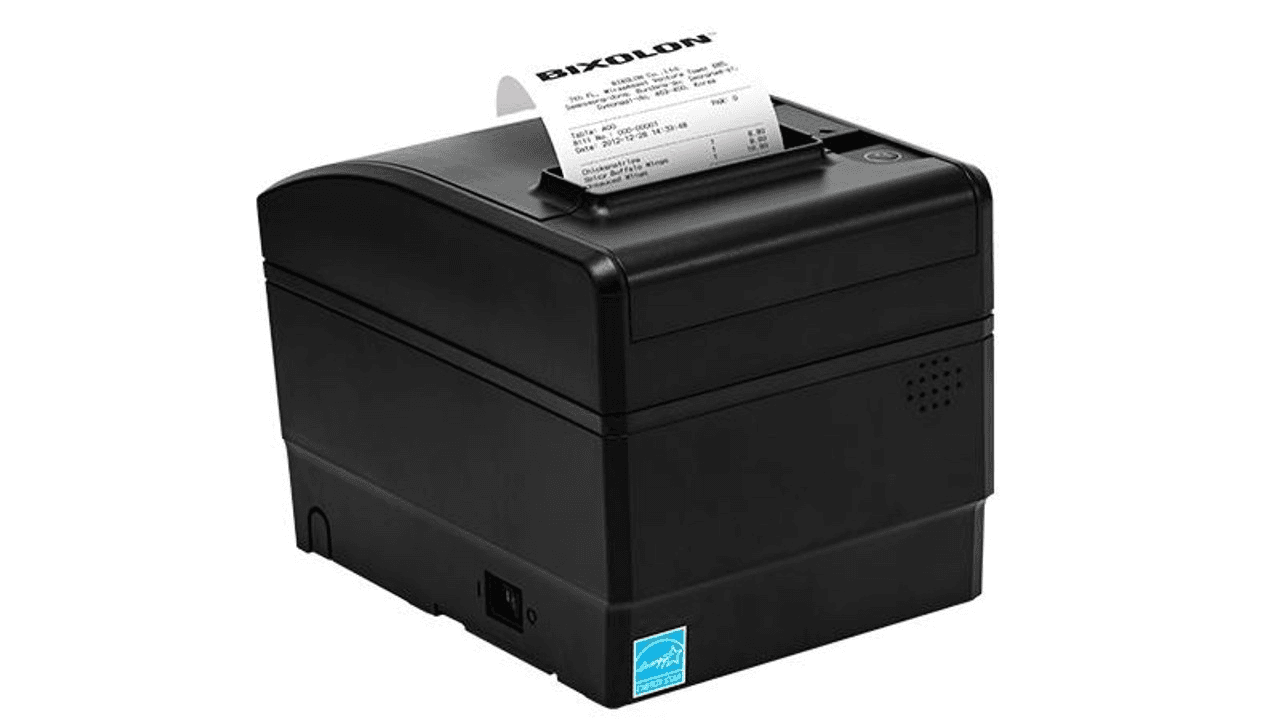 BIXOLON SRP-S300L Black 3-Inch Linerless Thermal Printer w/ USB/Serial/Cutter | SRP-S300LOSK