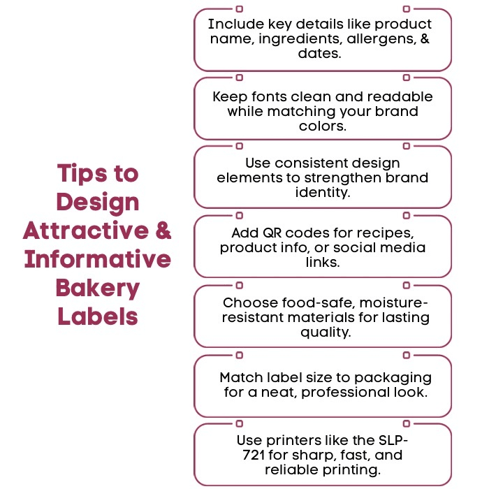 An Infographic on Tips to Design Attractive & Informative Bakery Labels. An Infographic on Tips to Design Attractive & Informative Bakery Labels.
