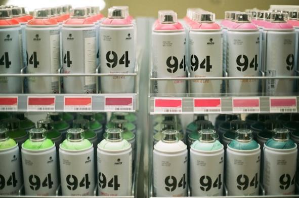 white-coded bottles with color labels