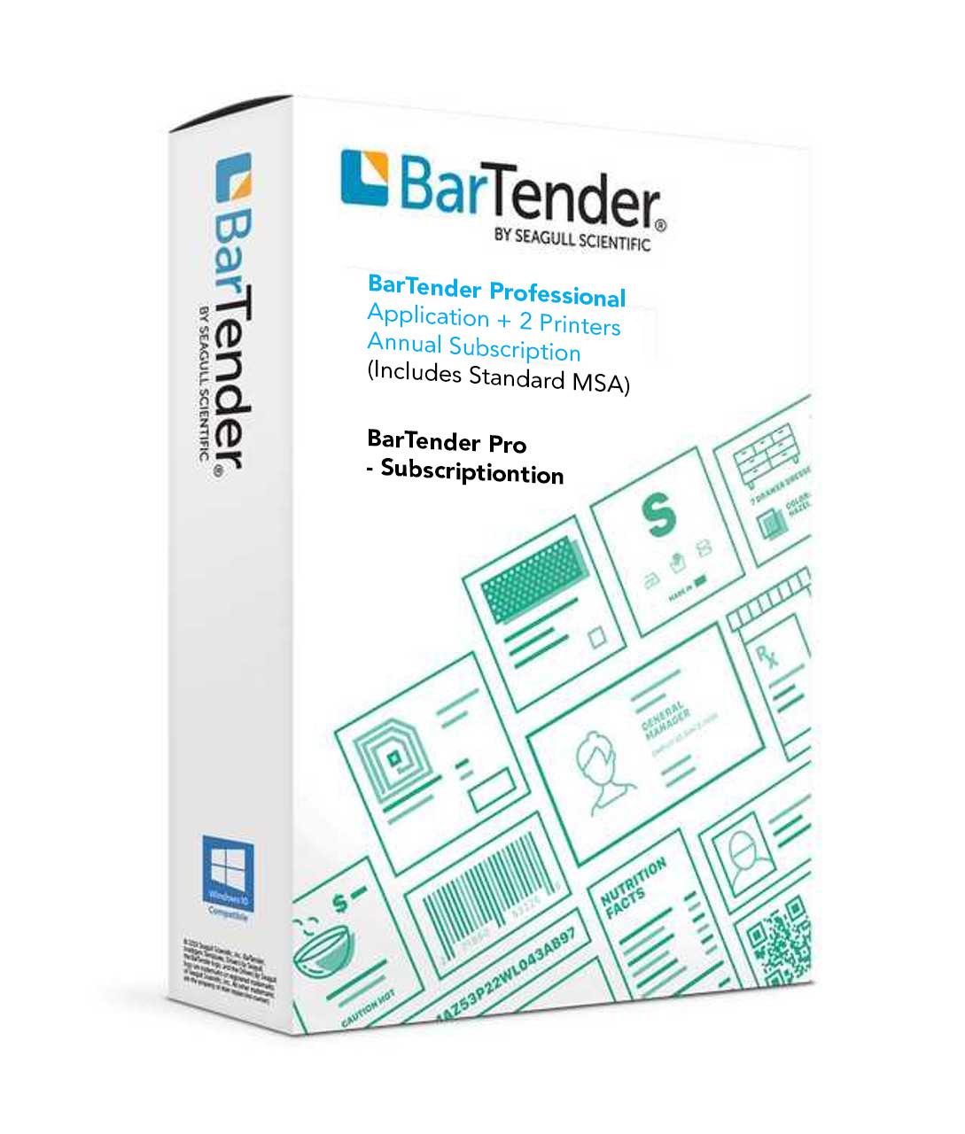 Bartender Pro Subscription software license